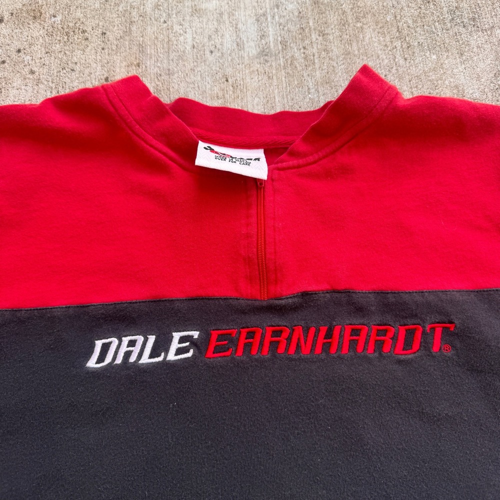 y2k Chase Authentics Dale Earnhardt NASCAR Quarter Zip Shirt Mens Large racing - Picture 2 of 8